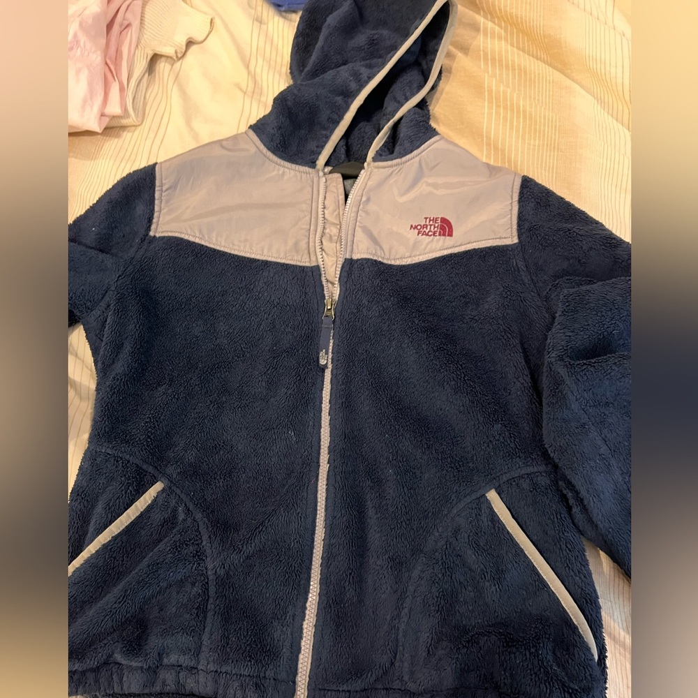 Navy fleece North Face jacket